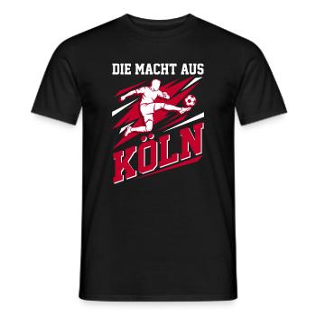 Köln Fußball Spieler - Kicker Fan Motiv - Männer T-Shirt - Schwarz - Vorne - AI Model Male 178 light (178cm)