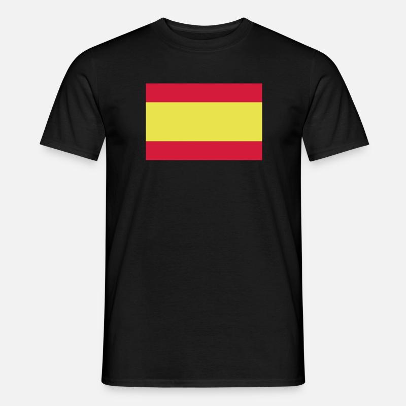 Flagge Spanien - Männer T-Shirt - Schwarz