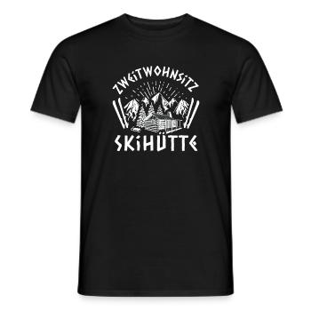 Après-ski - Men's T-Shirt - black - Front - AI Model Male 178 light (178cm)