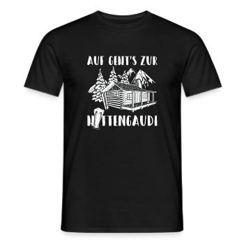 Après-ski - T-shirt homme - noir - Devant - AI Model Male 178 light (178cm)