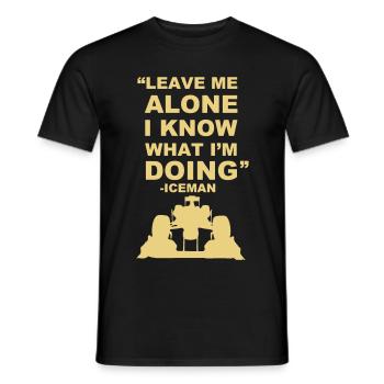 Leave Me Alone - Men's T-Shirt - black - Front - AI Model Male 178 light (178cm)