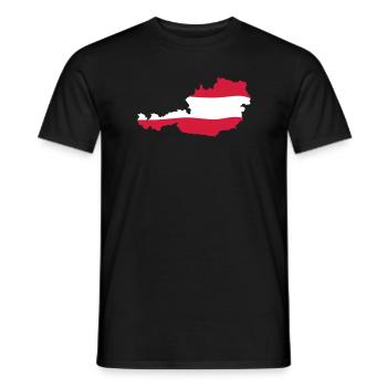 Österreich, Austria - T-shirt homme - noir - Devant - AI Model Male 178 light (178cm)
