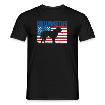 Mastiff Dog Bullmastiff - Men's T-Shirt - black - Front - AI Model Male 178 light (178cm)