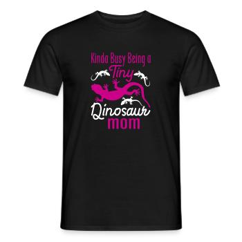 Crowned Gecko Crested Gecko Double Finger Gecko - Men's T-Shirt - black - Front - AI Model Male 178 light (178cm)