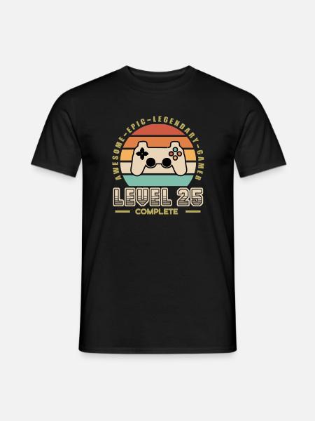 Level 25 ans - T-shirt homme - noir