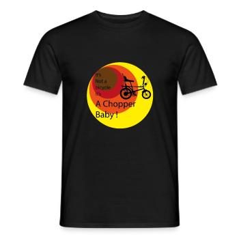 It's a chopper - Men's T-Shirt - black - Front - AI Model Male 178 light (178cm)