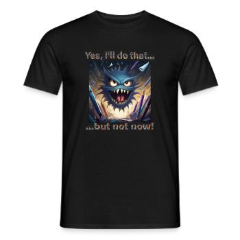 Stressé? Alors défoulez-vous avec ce monstre ! - T-shirt homme - noir - Devant - AI Model Male 178 light (178cm)