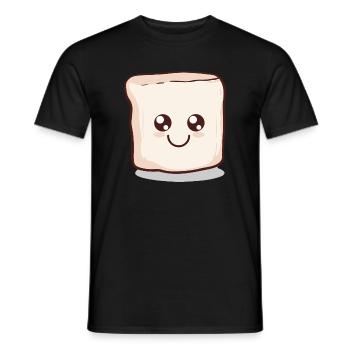 Kawaii Marshmallow | S'more | Camping - Men's T-Shirt - black - Front - AI Model Male 178 light (178cm)