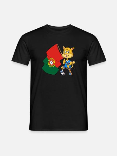 Fan Cat portugais - T-shirt homme - noir