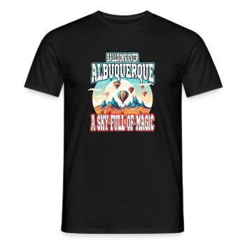 Albuquerque Ballon New Mexico Heißluftballon - Männer T-Shirt - Schwarz - Vorne - AI Model Male 178 light (178cm)