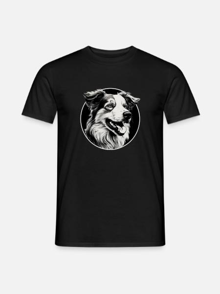 Austrailianischer Schäferhund - Männer T-Shirt - Schwarz
