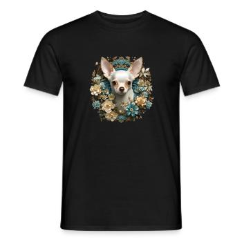 Chihuahua Hund Hunderasse - Männer T-Shirt - Schwarz - Vorne - AI Model Male 178 light (178cm)