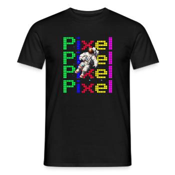 Astronaut Digital Art Space Explorer - Männer T-Shirt - Schwarz - Vorne - AI Model Male 178 light (178cm)