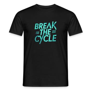 Inspirierend Motivierend Break The Cycle - Männer T-Shirt - Schwarz - Vorne - AI Model Male 178 light (178cm)