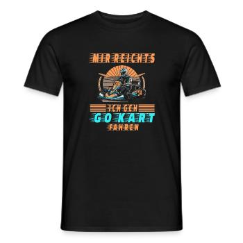 Mir reichts ich geh Go Kart fahren - Männer T-Shirt - Schwarz - Vorne - AI Model Male 178 light (178cm)