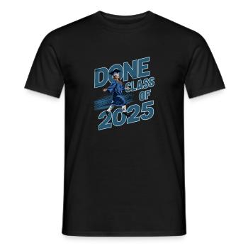 Schule Studuim Abschlussfeier Bestanden 2025 - Männer T-Shirt - Schwarz - Vorne - AI Model Male 178 light (178cm)