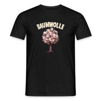 Baumwolle Schafe für einen Schafliebhaber - Männer T-Shirt - Schwarz - Vorne - AI Model Male 178 light (178cm)