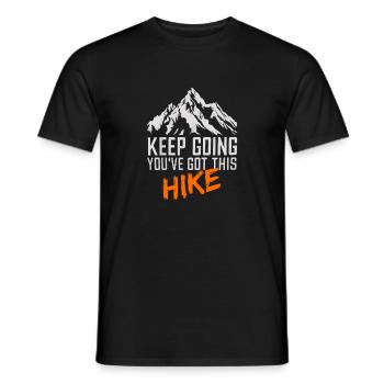 Keep Going You've Got This Hike für einen - Männer T-Shirt - Schwarz - Vorne - AI Model Male 178 light (178cm)