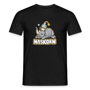 Naskorn Nashorn mit Korn - Männer T-Shirt - Schwarz - Vorne - AI Model Male 178 light (178cm)