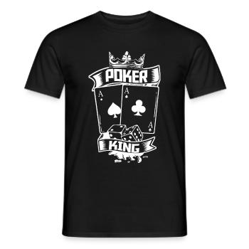 Poker Pokerspieler Texas Holdem - Männer T-Shirt - Schwarz - Vorne - AI Model Male 178 light (178cm)