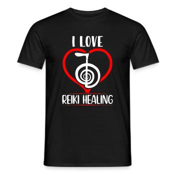 Dictons Reiki pour les Maîtres Reiki | Cadeaux Reiki - T-shirt homme - noir - Devant - AI Model Male 178 light (178cm)