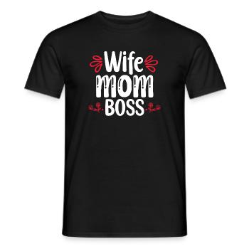 Mama Muttertag Geschenkidee Schwanger - Männer T-Shirt - Schwarz - Vorne - AI Model Male 178 light (178cm)