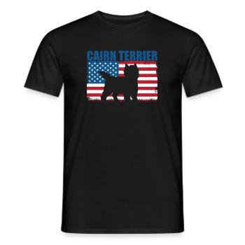 Cairn Terrier - Männer T-Shirt - Schwarz - Vorne - AI Model Male 178 light (178cm)