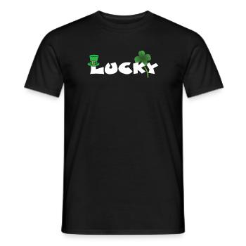 Lucky - Men's T-Shirt - black - Front - AI Model Male 178 light (178cm)