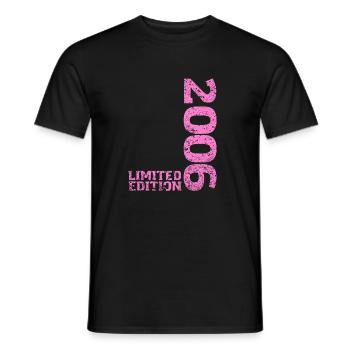 Limited Edition 2006 18th Birthday Gift - Men's T-Shirt - black - Front - AI Model Male 178 light (178cm)