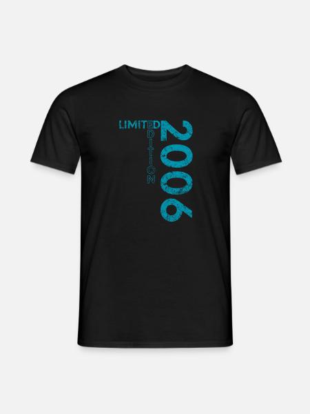 Limited Edition 2006 18. Geburtstag Geschenk - Männer T-Shirt - Schwarz