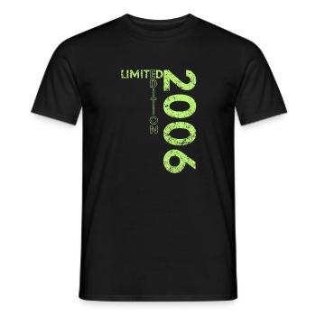 Limited Edition 2006 18th Birthday Gift - Men's T-Shirt - black - Front - AI Model Male 178 light (178cm)