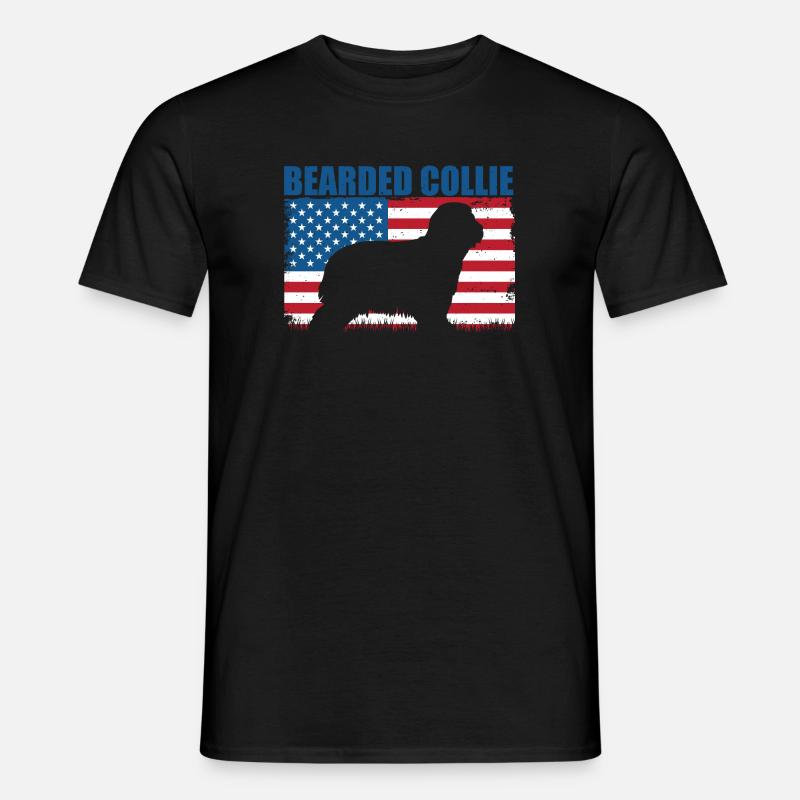 Bearded Collie - Männer T-Shirt - Schwarz