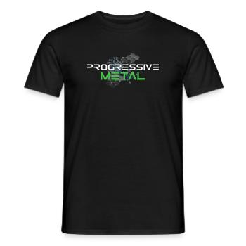 Metal progressif | Metal, Metalcore, Musique - T-shirt homme - noir - Devant - AI Model Male 178 light (178cm)