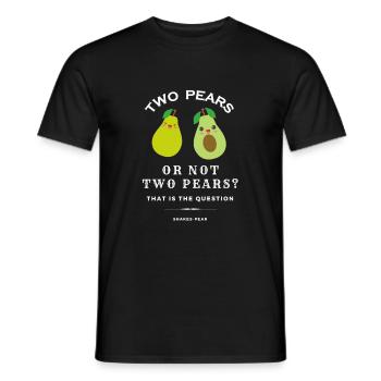 Two Pears Or Not Two Pears - Men's T-Shirt - black - Front - AI Model Male 178 light (178cm)