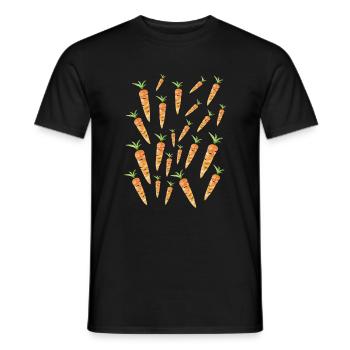 Veganisme I Vegan I Bien-être animal I Protection de l'environnement - T-shirt homme - noir - Devant - AI Model Male 178 light (178cm)