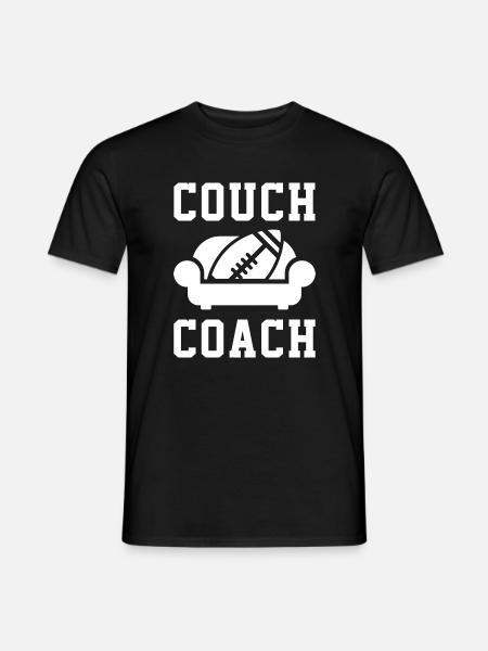 Couch Coach - Männer T-Shirt - Schwarz