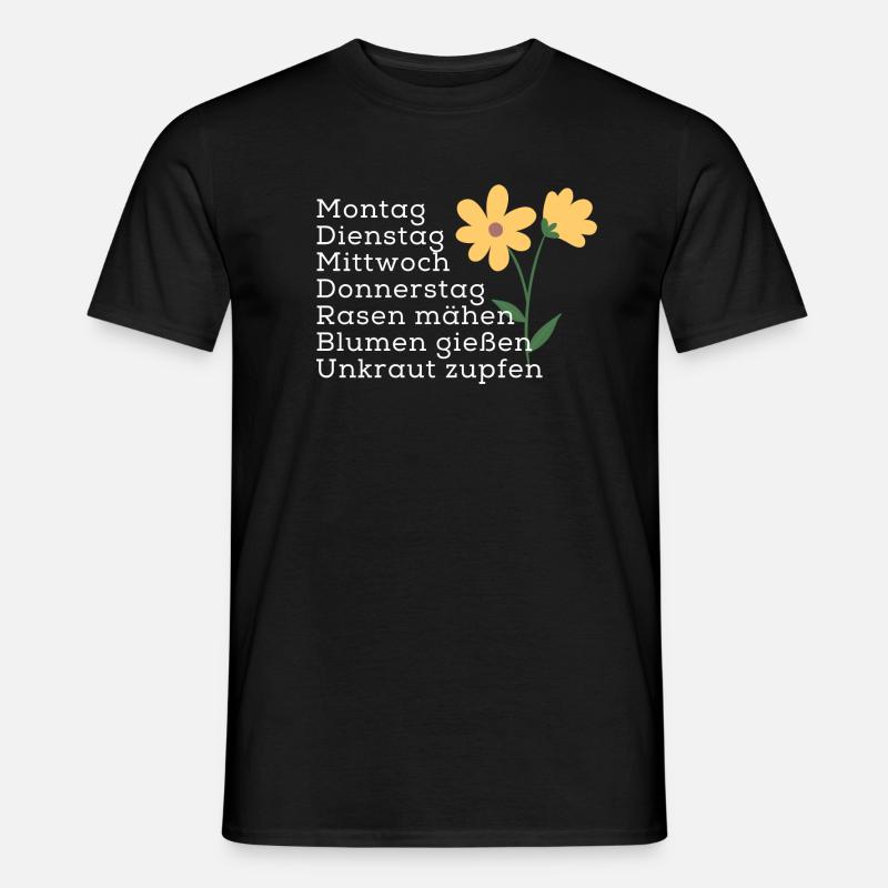garten pflegen - Männer T-Shirt - Schwarz