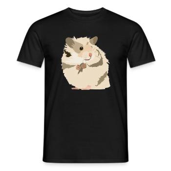 Riki le hamster - T-shirt homme - noir - Devant - AI Model Male 178 light (178cm)