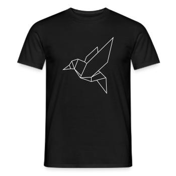 humming-bird - Men's T-Shirt - black - Front - AI Model Male 178 light (178cm)