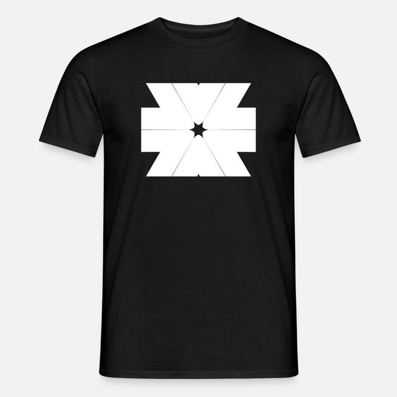 Muster | Stern | Symbol - Männer T-Shirt - Schwarz