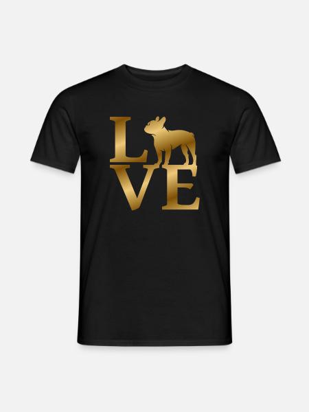 J’adore le bouledogue français - T-shirt homme - noir
