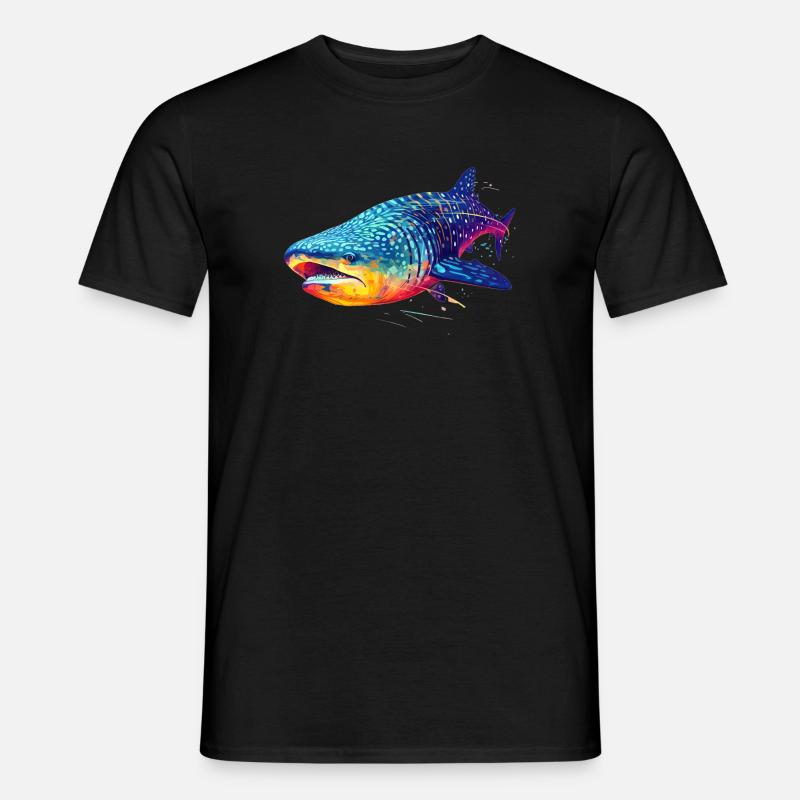 Walhai - Männer T-Shirt - Schwarz