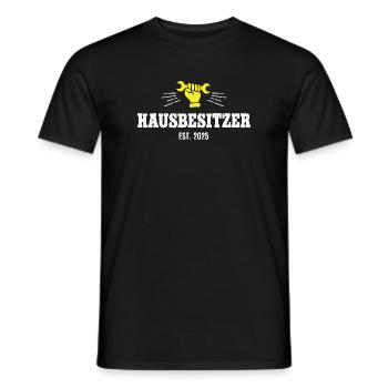 Hausbesitzer 2025 Homeowner Eigentümer Hausherr - Männer T-Shirt - Schwarz - Vorne - AI Model Male 178 light (178cm)
