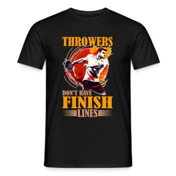 Les lanceurs n’ont pas de lignes d’arrivée 9 - T-shirt homme - noir - Devant - AI Model Male 178 light (178cm)