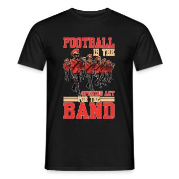 Le football fait la première partie du groupe - T-shirt homme - noir - Devant - AI Model Male 178 light (178cm)