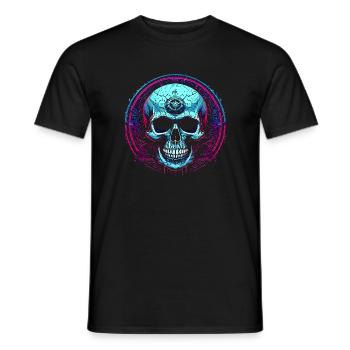 Crâne - T-shirt homme - noir - Devant - AI Model Male 178 light (178cm)