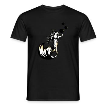 sirène valentine - T-shirt homme - noir - Devant - AI Model Male 178 light (178cm)