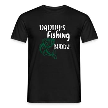 Père et fils pêcher, papa s fishing buddy - T-shirt homme - noir - Devant - AI Model Male 178 light (178cm)