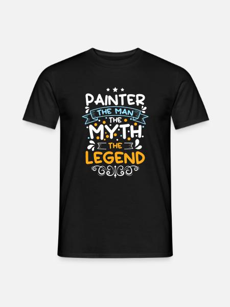 Painter Varnisher Paint Craftsman - Men's T-Shirt - black