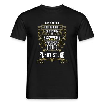 Cactus Épineux Flowerpot Vacances - T-shirt homme - noir - Devant - AI Model Male 178 light (178cm)